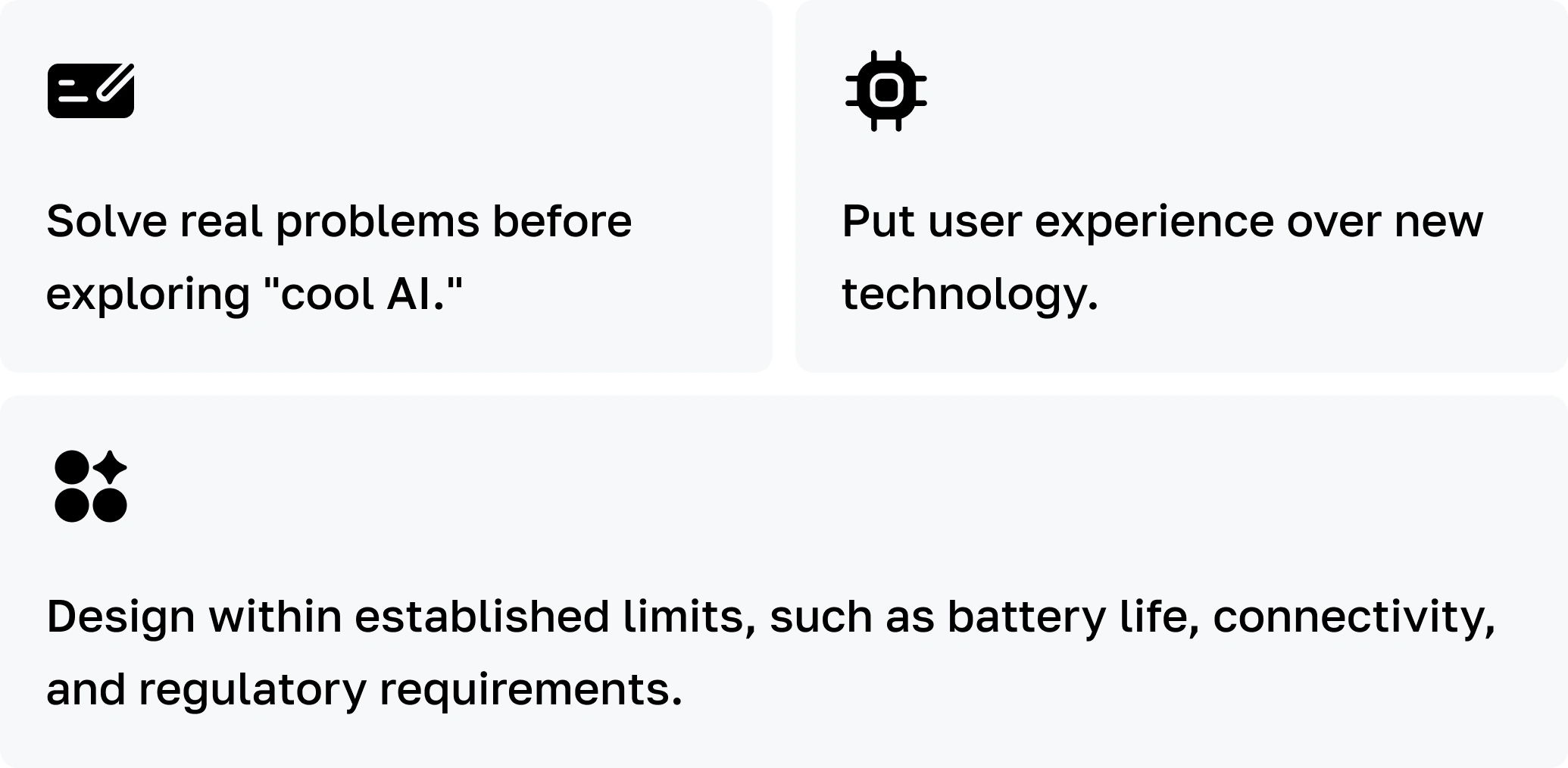 Key principles to use AI for the article List of 6 Best AI Mobile App Development Tools in 2025